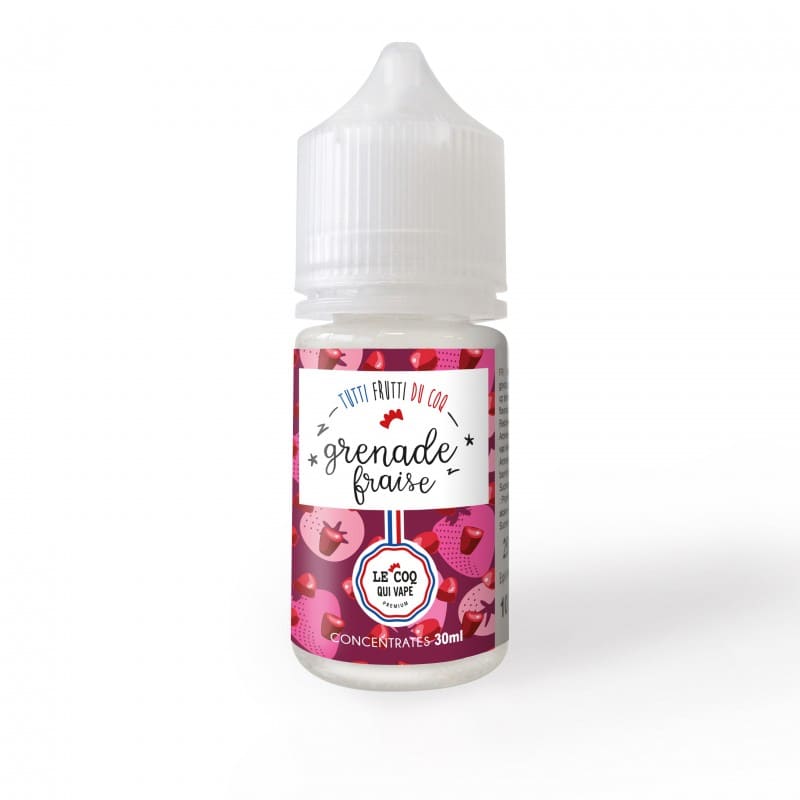 LE COQ QUI VAPE Grenade Fraise - Arôme Concentré 30ml-VAPEVO