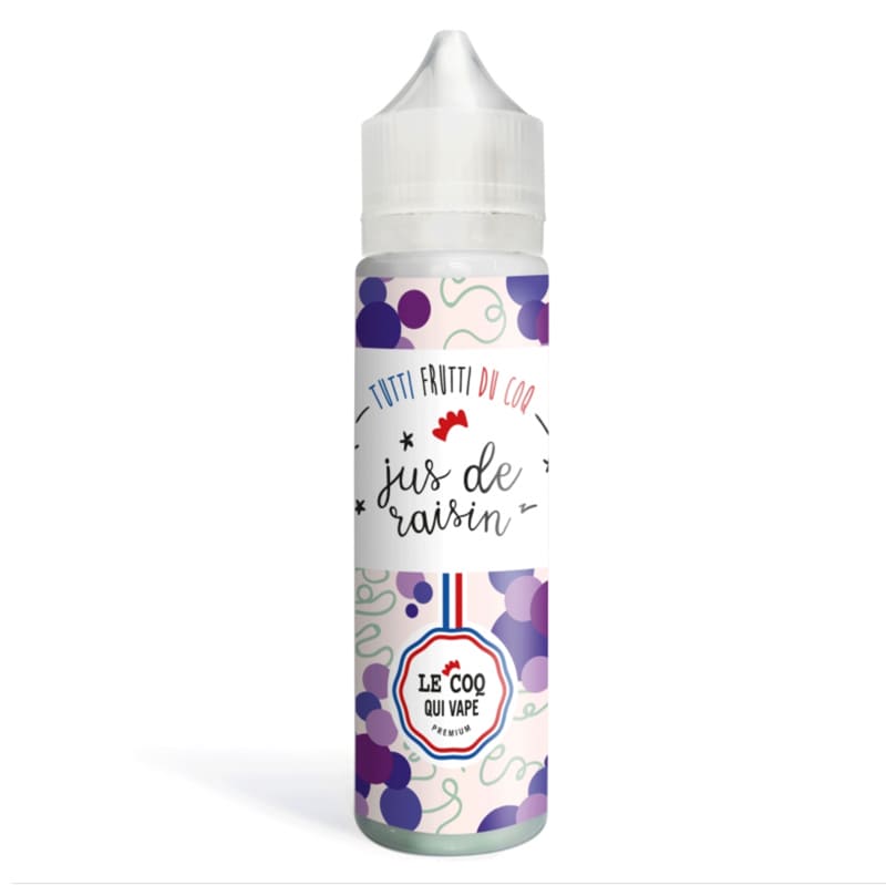 LE COQ QUI VAPE Jus de Raisin - E-liquide 50ml-0 mg-VAPEVO