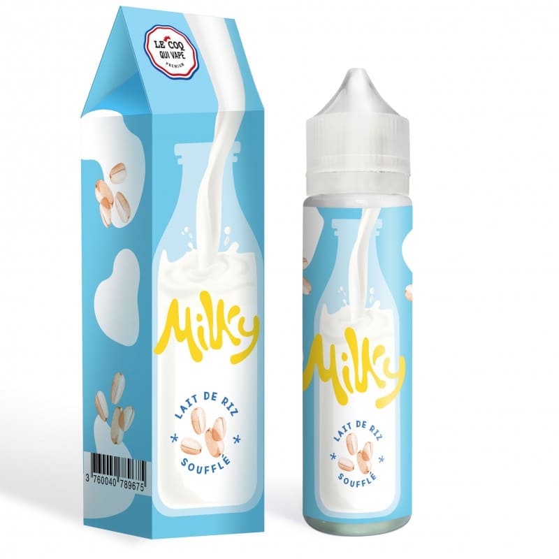 LE COQ QUI VAPE Milky Lait de Riz Soufflé - E-liquide 50ml-0 mg-VAPEVO