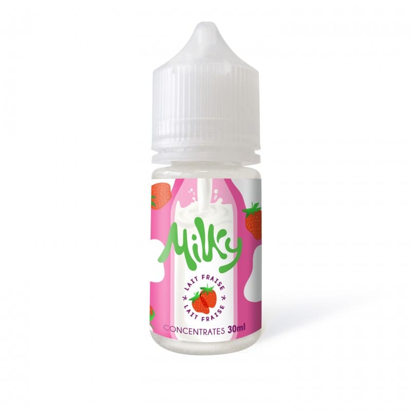 LE COQ QUI VAPE Milky Lait Fraise - Arôme Concentré 30ml-VAPEVO