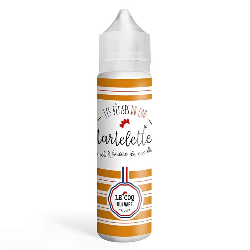 LE COQ QUI VAPE Tartelette Caramel Beurre de Cacahuète - E-liquide 50ml-0 mg-VAPEVO