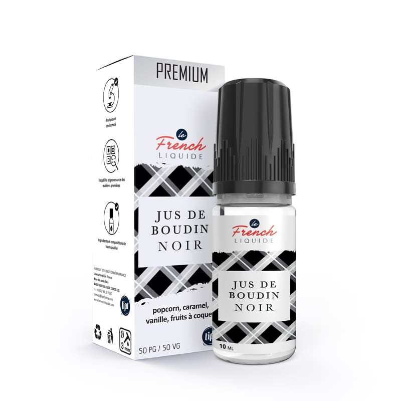 LE FRENCH LIQUIDE Jus de Boudin Noir - E-liquide 10ml-VAPEVO