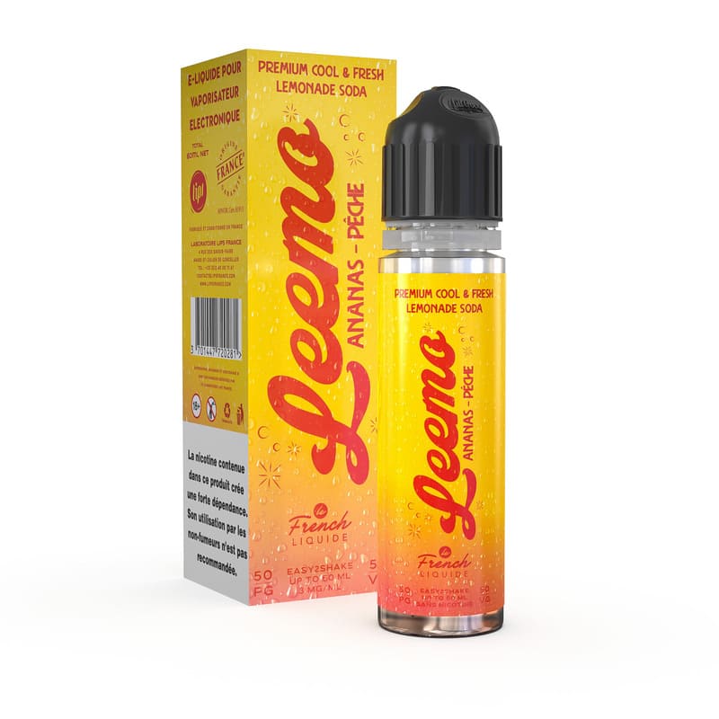 LE FRENCH LIQUIDE Leemo Ananas Pêche - Kit Easy2Shake 60ml-VAPEVO