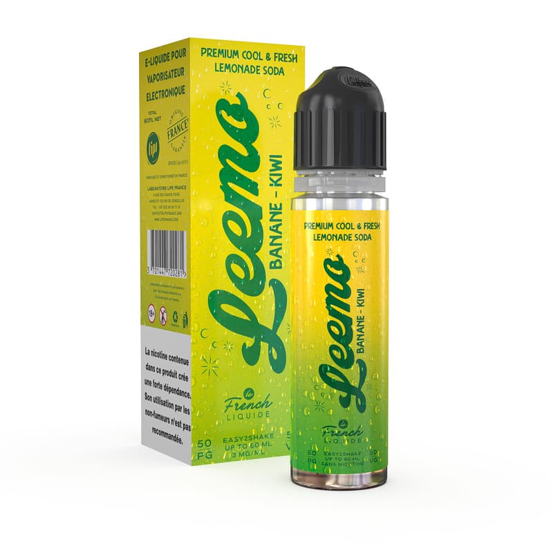 LE FRENCH LIQUIDE Leemo Banane Kiwi - Kit Easy2Shake 60ml-3 mg-VAPEVO