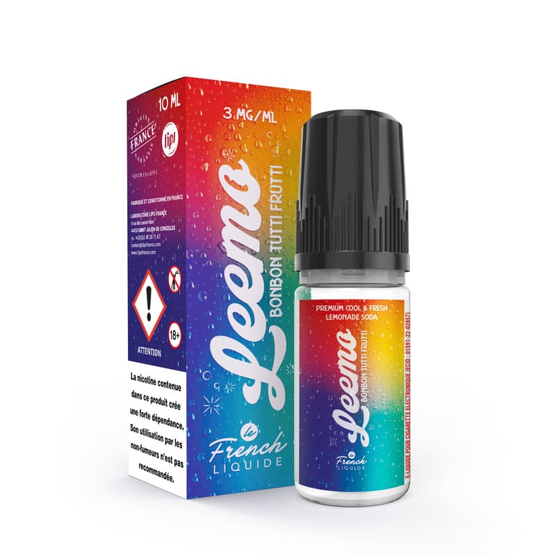 LE FRENCH LIQUIDE Leemo Bonbon Tutti Frutti - E-liquide 10ml-3 mg-VAPEVO