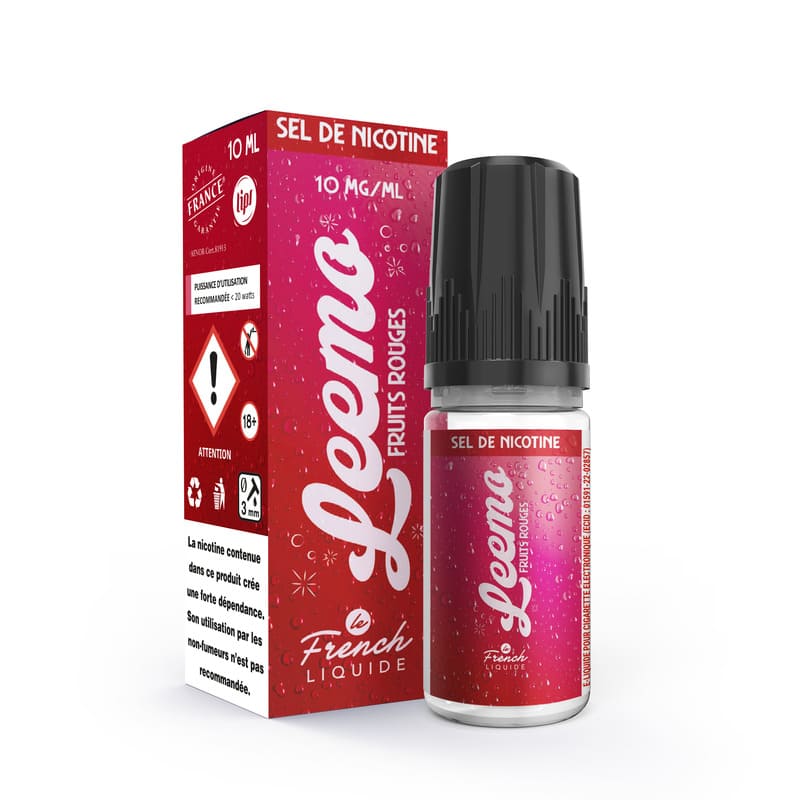 LE FRENCH LIQUIDE Leemo Fruits Rouges - E-liquide 10ml-10 mg (Sel de nicotine)-VAPEVO