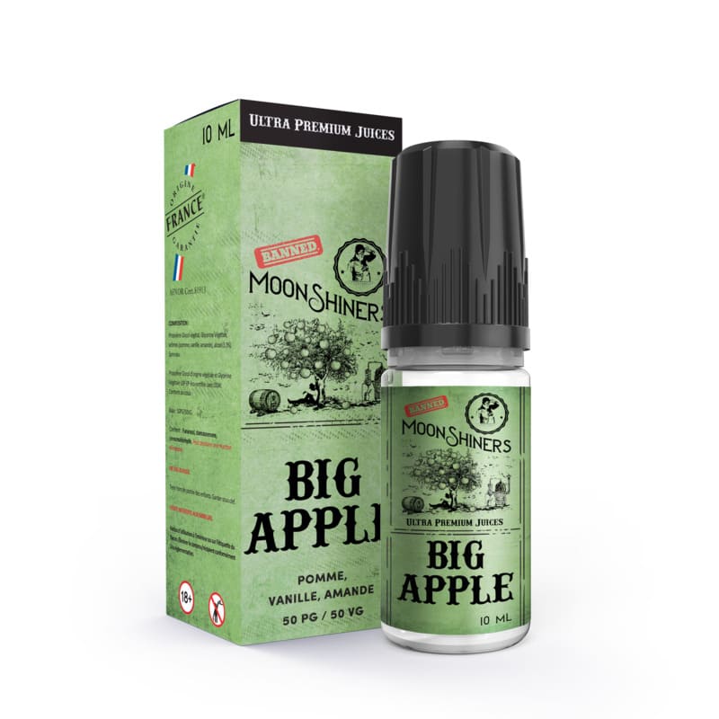 LE FRENCH LIQUIDE Moonshiners Big Apple - E-liquide 10ml-0 mg-VAPEVO