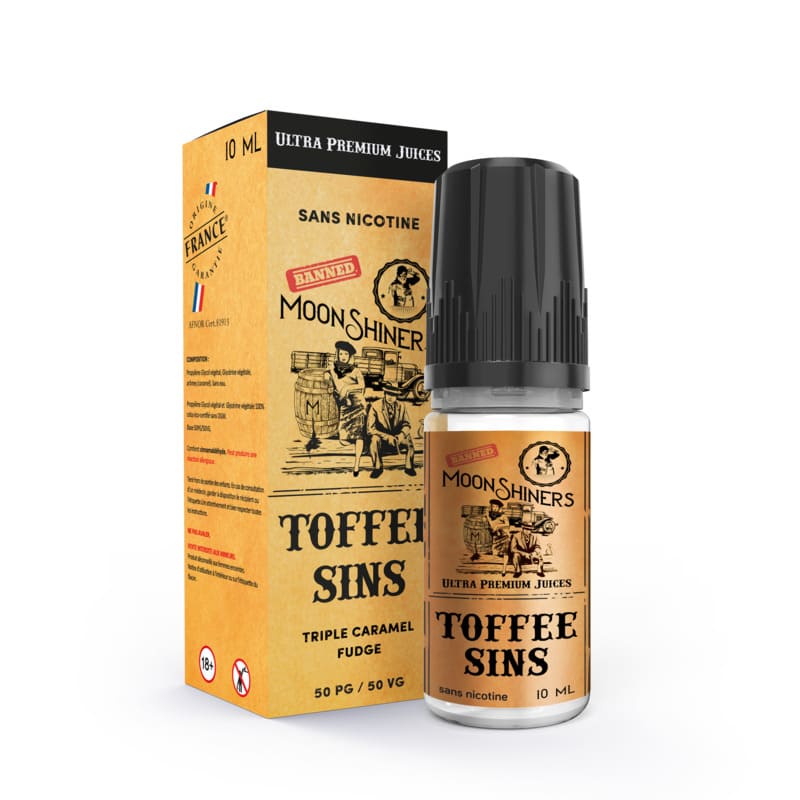 LE FRENCH LIQUIDE Moonshiners Toffee Sins - E-liquide 10ml-0 mg-VAPEVO