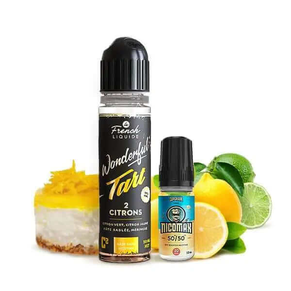 LE FRENCH LIQUIDE Wonderful Tart 2 Citrons 50ml + 1 Booster Nicomax 20mg-VAPEVO