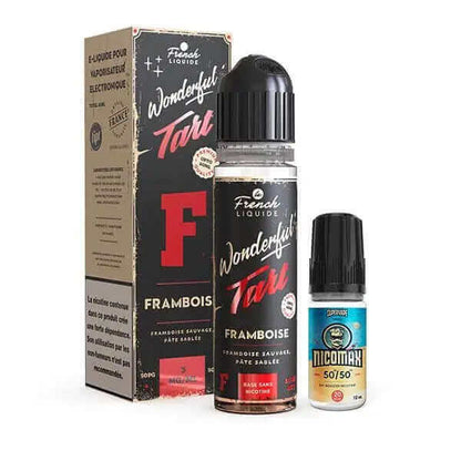 LE FRENCH LIQUIDE Wonderful Tart Framboise 50ml + 1 Booster Nicomax 20mg-VAPEVO