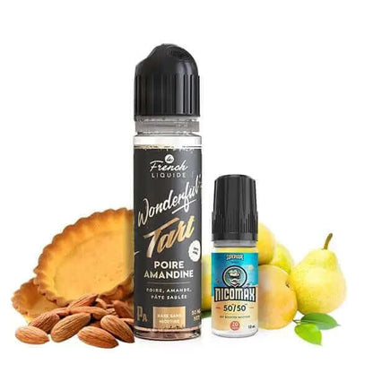 LE FRENCH LIQUIDE Wonderful Tart Poire Amandine 50ml + 1 Booster Nicomax 20mg-VAPEVO