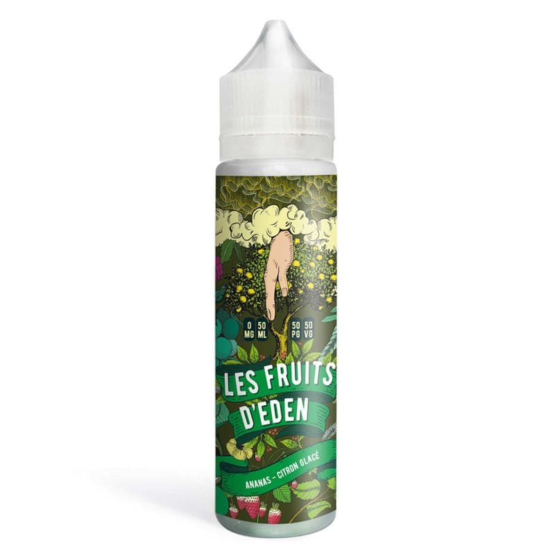 LES FRUITS D'EDEN Ananas Citron Glacé - E-liquide 50ml-0 mg-VAPEVO