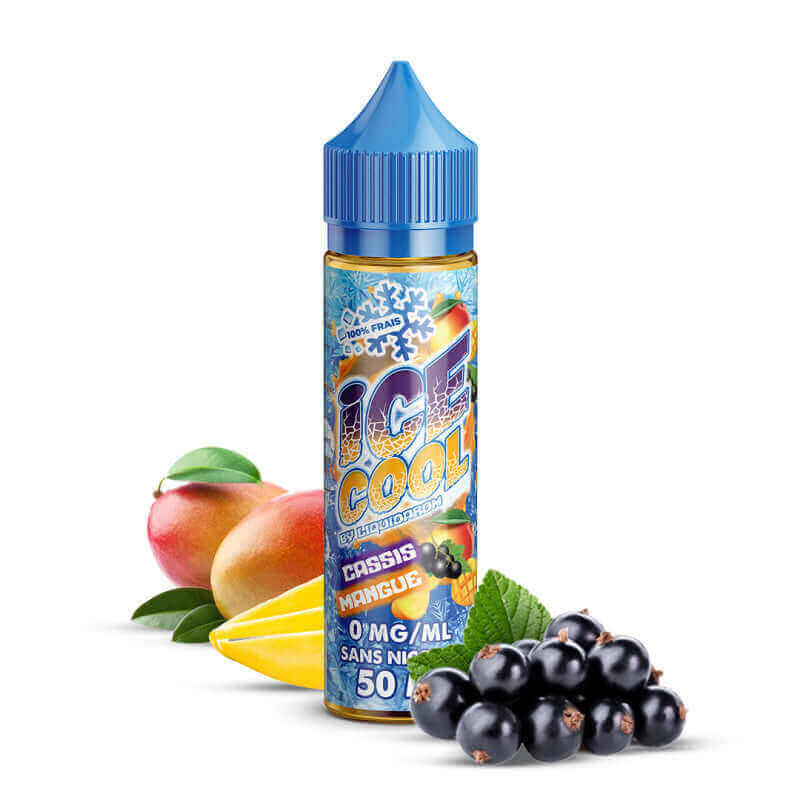 LIQUIDAROM ICE COOL Cassis Mangue - E-liquide 50ml-0 mg-VAPEVO