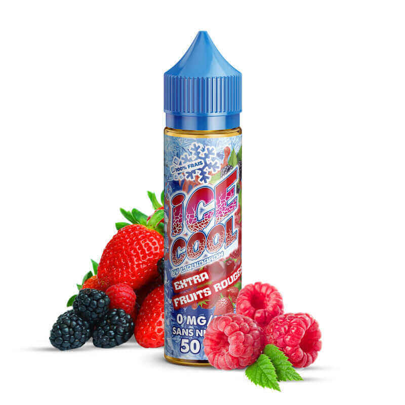 LIQUIDAROM ICE COOL Extra Fruits Rouges - E-liquide 50ml-0 mg-VAPEVO