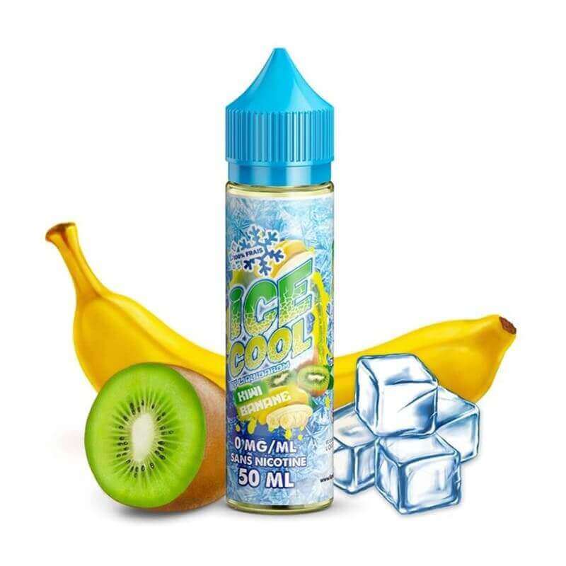 LIQUIDAROM ICE COOL Kiwi Banane - E-liquide 50ml-0 mg-VAPEVO