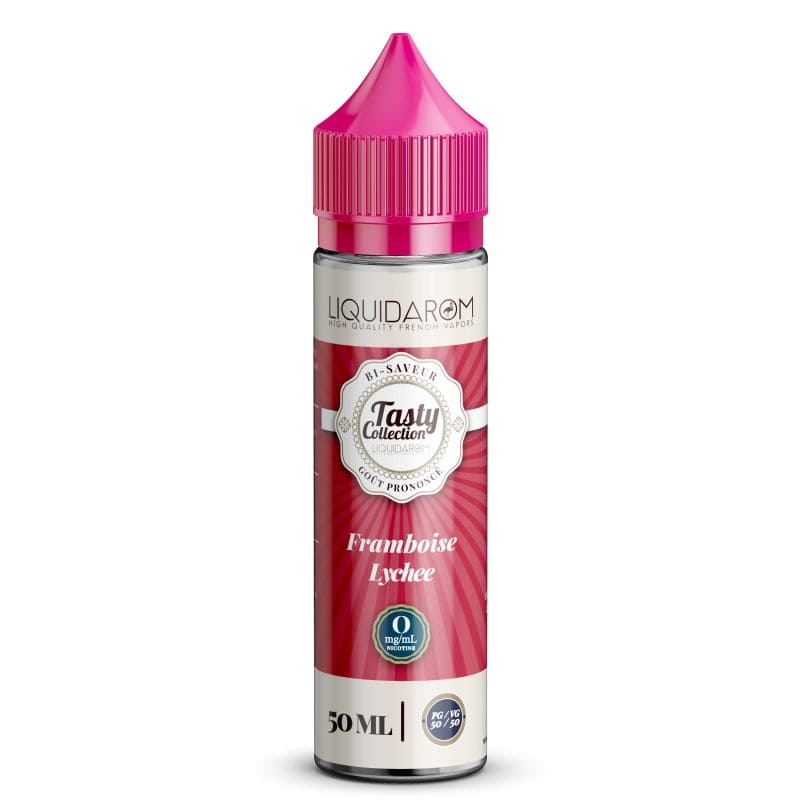 LIQUIDAROM TASTY Framboise Lychee - E-liquide 50ml-0 mg-VAPEVO