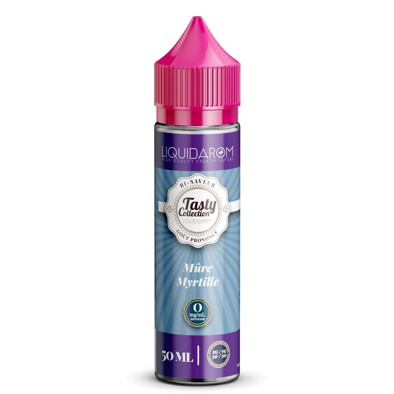 LIQUIDAROM TASTY Mûre Myrtille - E-liquide 50ml-0 mg-VAPEVO