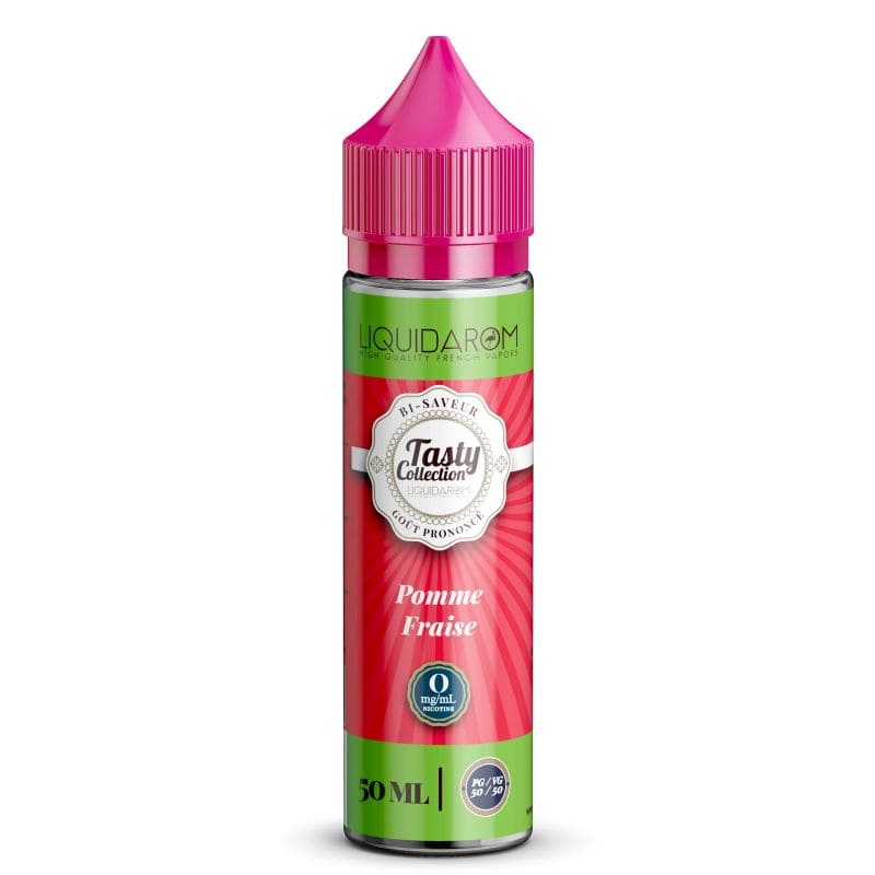 LIQUIDAROM TASTY Pomme Fraise - E-liquide 50ml-0 mg-VAPEVO