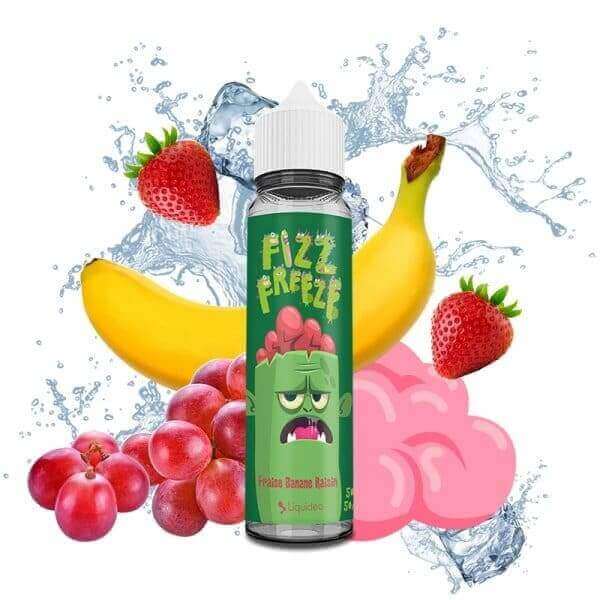 LIQUIDEO Fizz & Freeze Fraise Banane Raisin - E-liquide 50ml-0 mg-VAPEVO