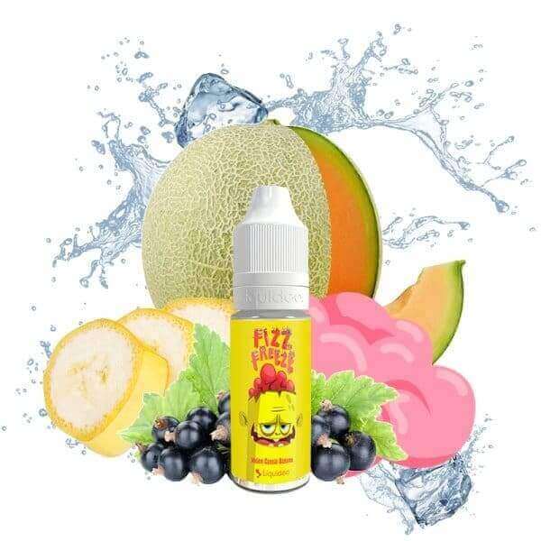 LIQUIDEO Fizz & Freeze Melon Cassis Banane - E-liquide 10ml-VAPEVO