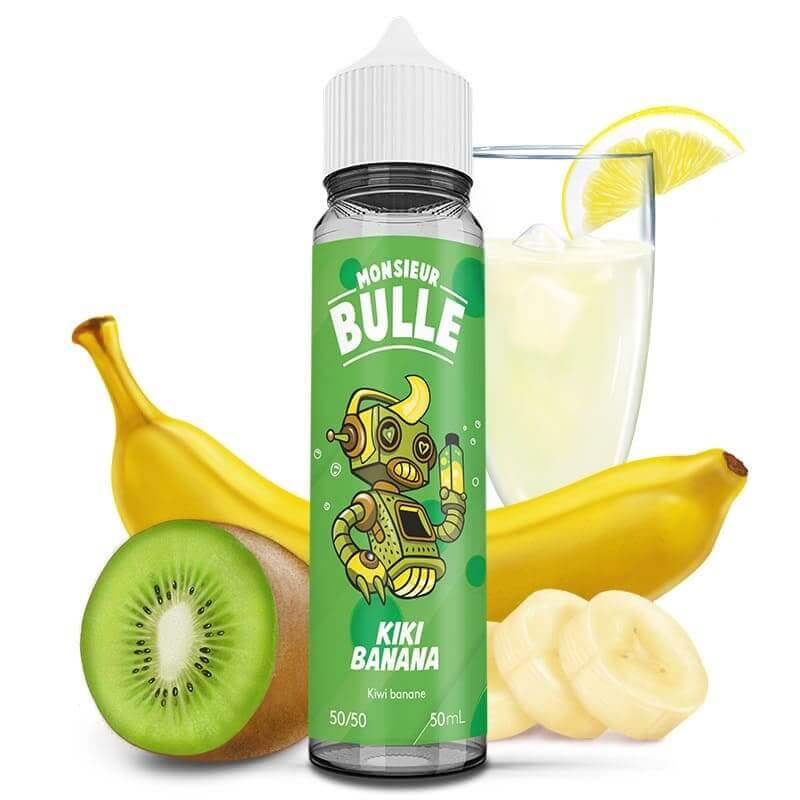 LIQUIDEO Monsieur Bulle Kiki Banana - E-liquide 50ml-0 mg-VAPEVO