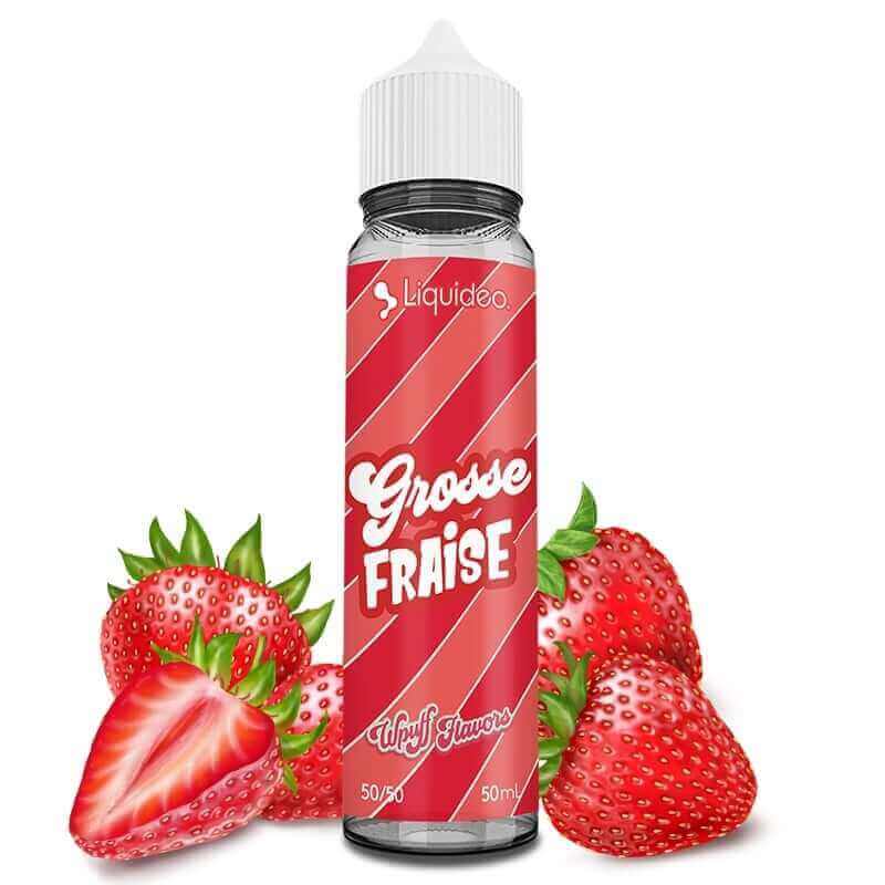 LIQUIDEO Wpuff Flavors Grosse Fraise - E-liquide 50ml-0 mg-VAPEVO