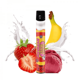 LIQUIDEO Wpuff Ice Cream Banane Fraise - Pod Jetable 600 Puffs-VAPEVO