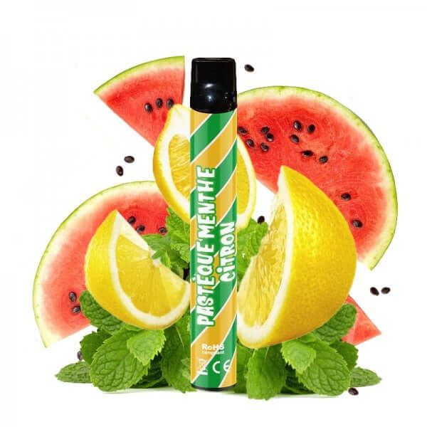 LIQUIDEO Wpuff Pastèque Menthe Citron - Pod Jetable 600 Puffs-0 mg-VAPEVO