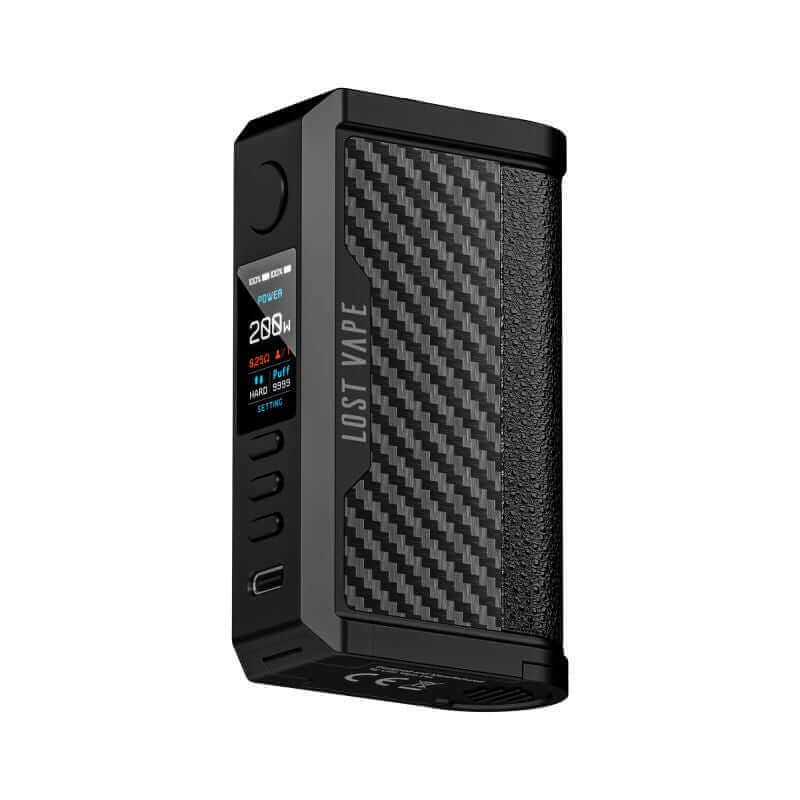 LOST VAPE Box Mod Centaurus Q200 200W-Black Carbon Fiber-VAPEVO