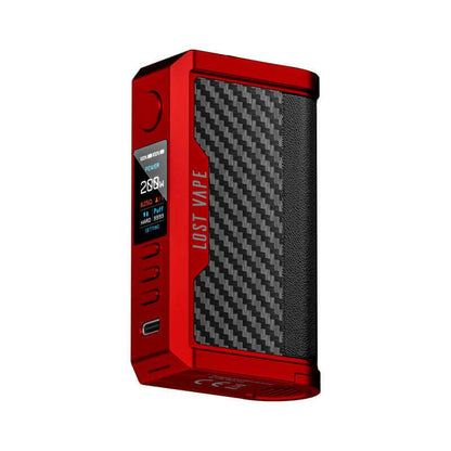 LOST VAPE Box Mod Centaurus Q200 200W-Matt Red Carbon Fiber-VAPEVO