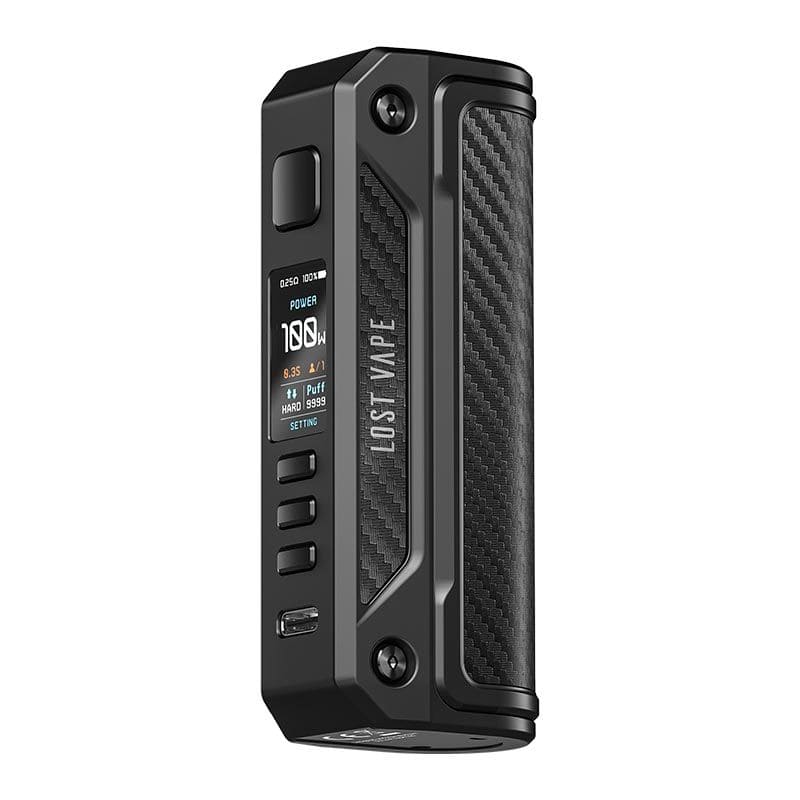 LOST VAPE Box Mod Thelema Solo 100W-Black Carbon Fiber-VAPEVO