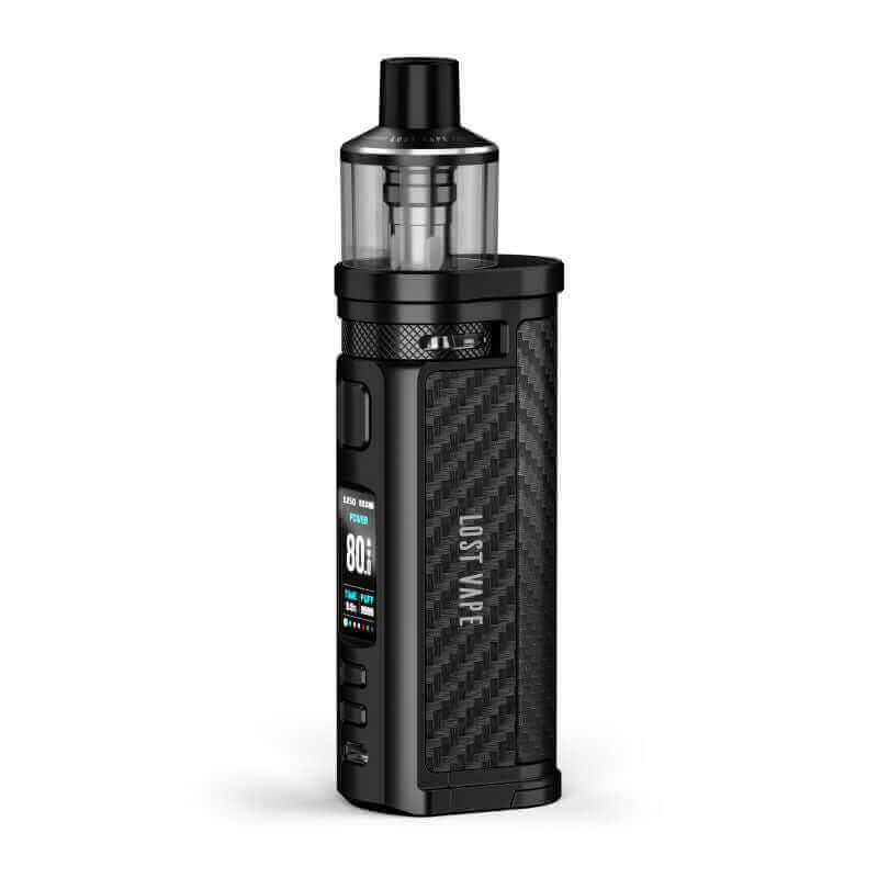 LOST VAPE Centaurus Q80 - Kit E-Cigarette 80W 5.5ml-Black Carbon Fiber-VAPEVO