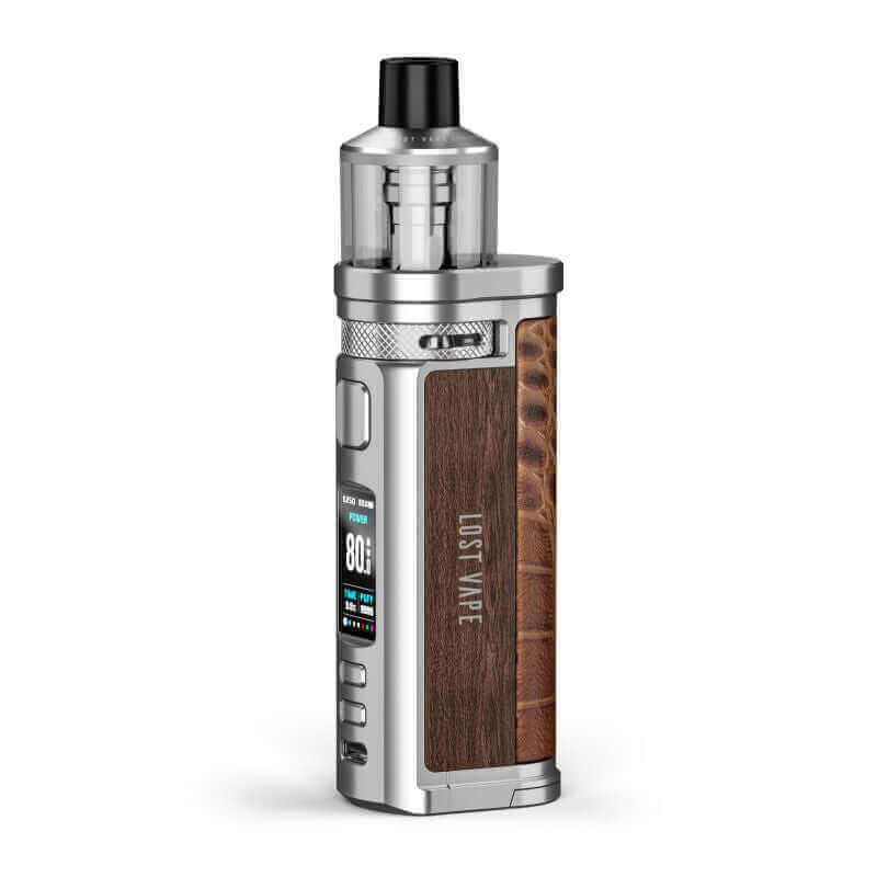 LOST VAPE Centaurus Q80 - Kit E-Cigarette 80W 5.5ml-SS Walnut Wood-VAPEVO