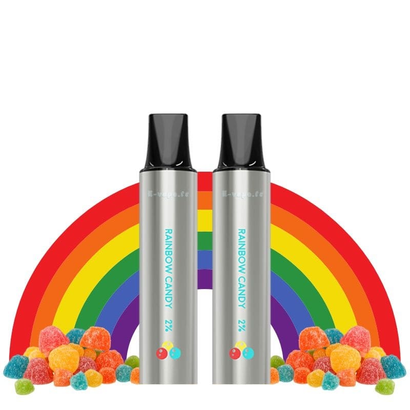 LOST VAPE Rebar Next C2 - Pack de 2 Cartouches 2 ml 600 Puffs-20 mg-Rainbow Candy-VAPEVO