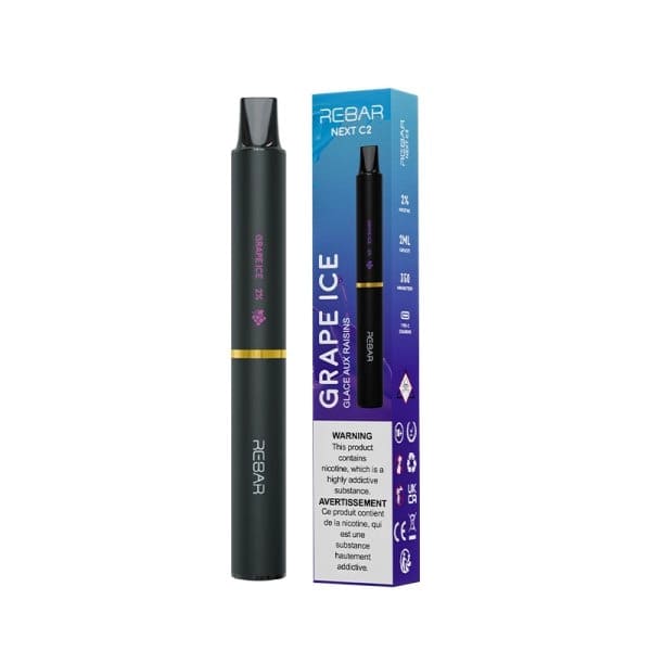 LOST VAPE Rebar - Next C2 - Pod Jetable 600 Puffs-20 mg-Grape Ice-VAPEVO