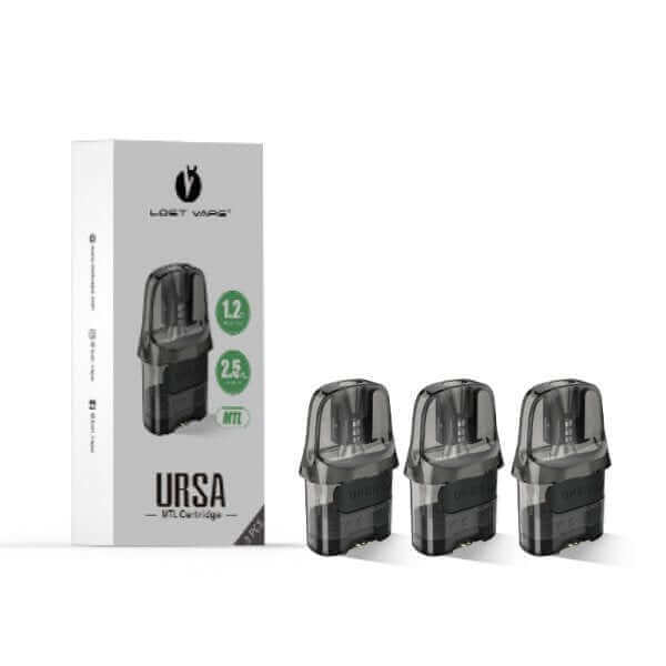 LOST VAPE URSA Nano - Pack de 3 Cartouches Pod 2.5ml-MTL 1.2 ohm-VAPEVO