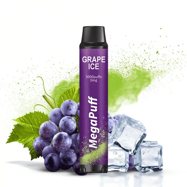 MEGAPUFF - Pod Jetable 3000 Puffs-0 mg-Grape Ice-VAPEVO