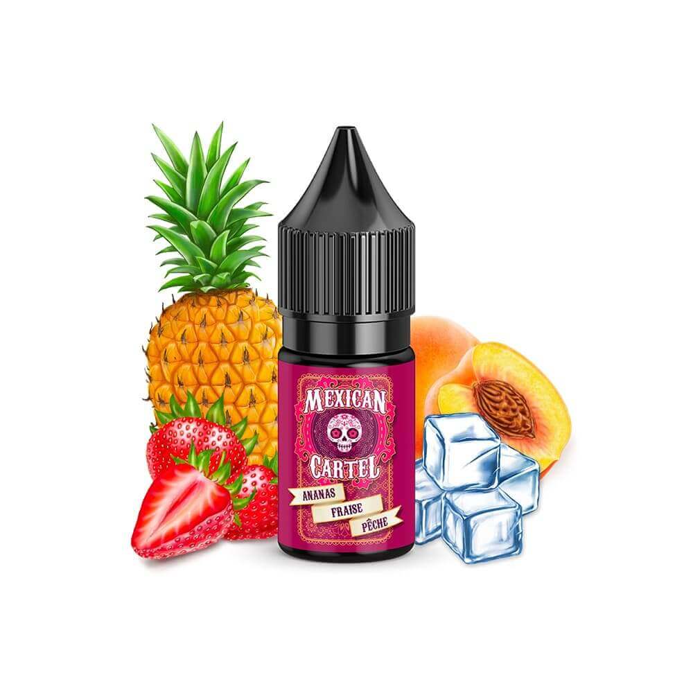 MEXICAN CARTEL Ananas, Fraise, Pêche - Arôme Concentré 10ml/30ml-10ml-VAPEVO