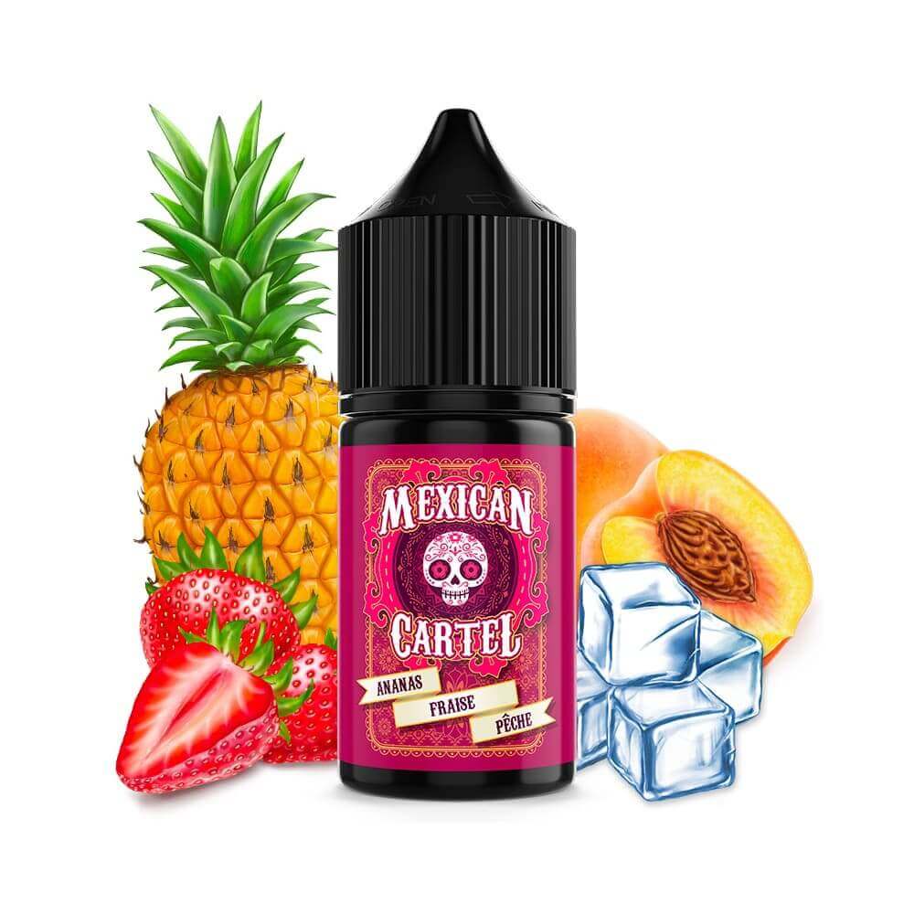 MEXICAN CARTEL Ananas, Fraise, Pêche - Arôme Concentré 10ml/30ml-30ml-VAPEVO