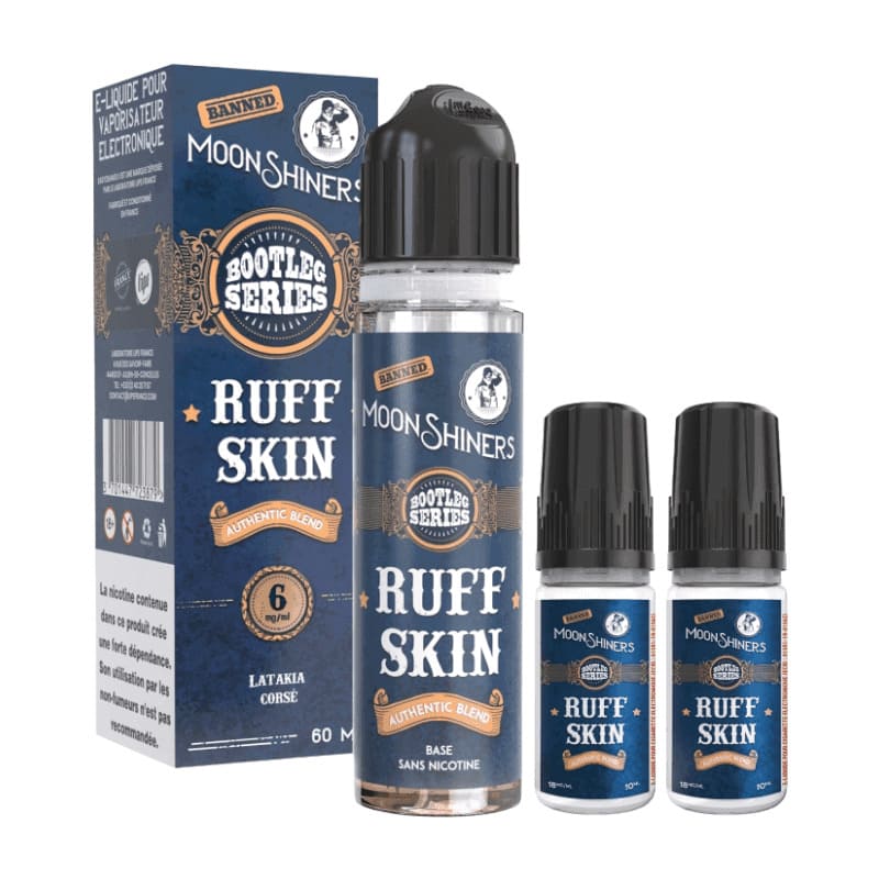 MOONSHINERS Bootleg Series Ruff Skin - Pack E-liquide 60ml-6 mg-VAPEVO