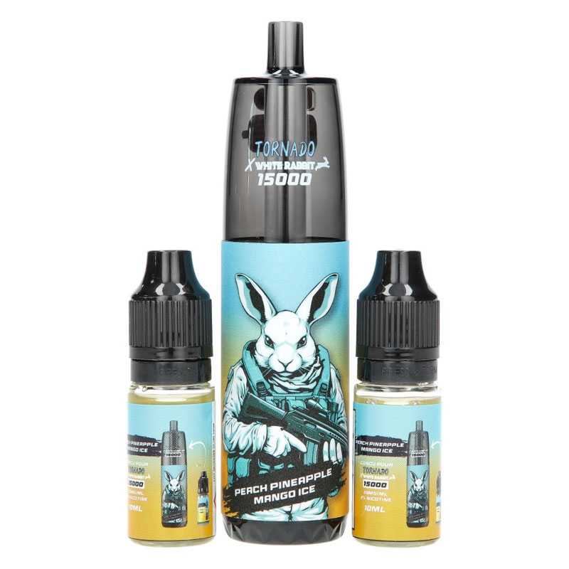 RANDM X WHITE RABBIT Tornado 15000 - Pack Pod Jetable 15000 Puffs 14ml