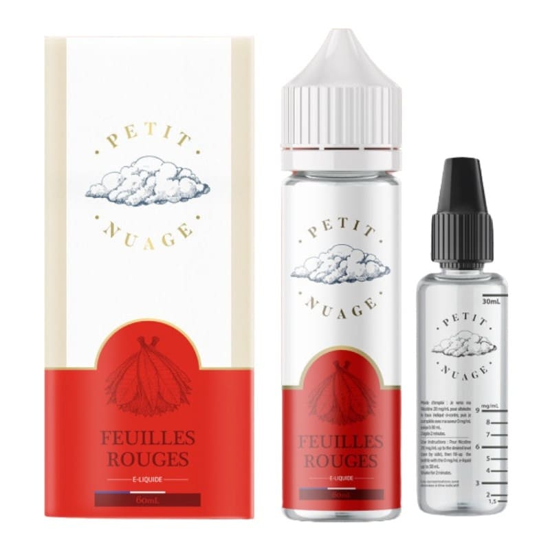 PETIT NUAGE Feuille Rouge - E-liquide 50ml-0 mg-VAPEVO