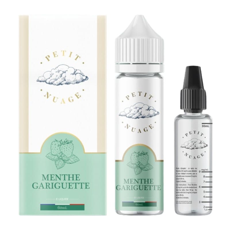 PETIT NUAGE Menthe Gariguette - E-liquide 50ml-0 mg-VAPEVO