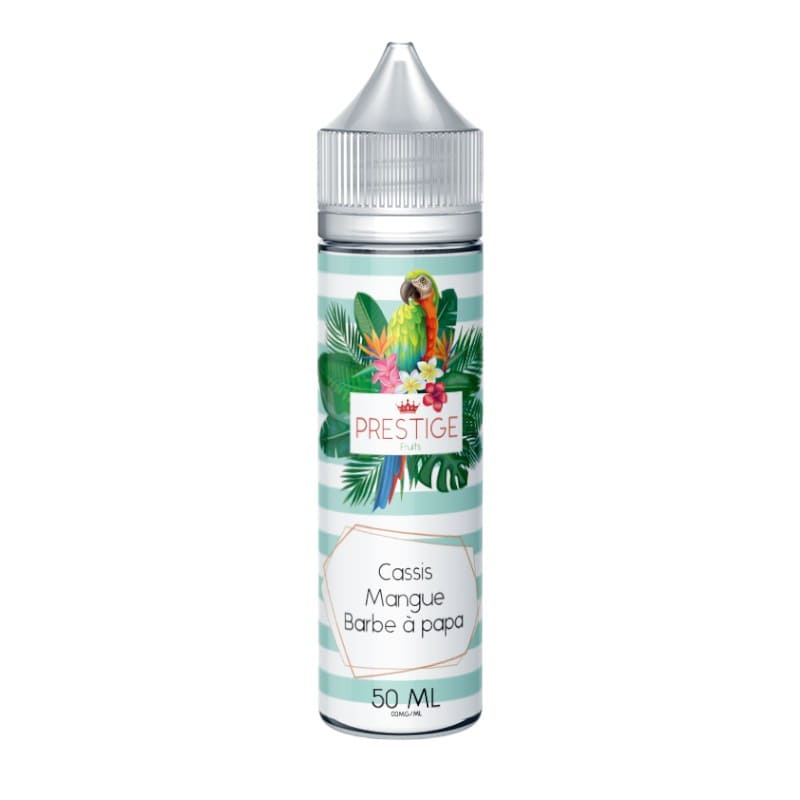 PRESTIGE FRUITS Cassis & Mangue & Barbe à papa - E-liquide 50ml-0 mg-VAPEVO