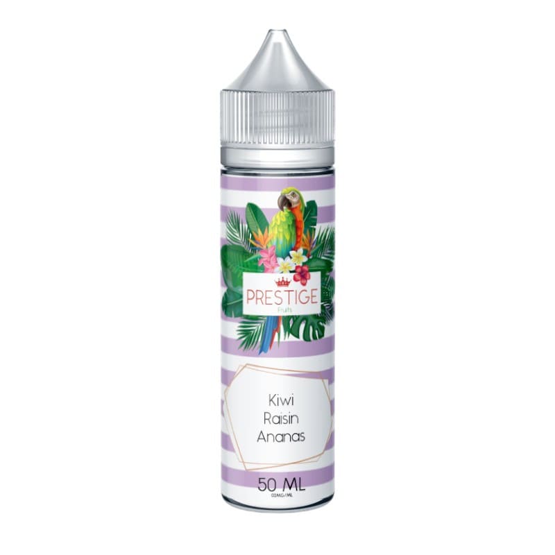 PRESTIGE FRUITS Kiwi Raisin Ananas - E-liquide 50ml-0 mg-VAPEVO