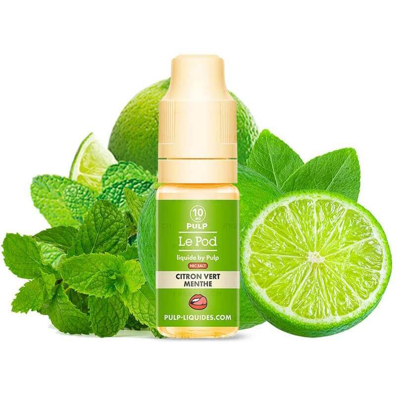 PULP Le Pod Citron Vert Menthe - Sel de nicotine 10ml-VAPEVO