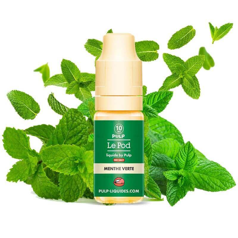 PULP Le Pod Menthe Verte - Sel de nicotine 10ml-VAPEVO