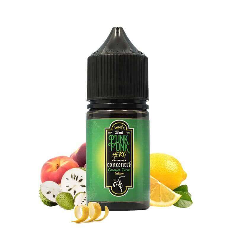 PUNK FUNK HERO Corossol Pêche Citron - Arôme Concentré 30ml-VAPEVO