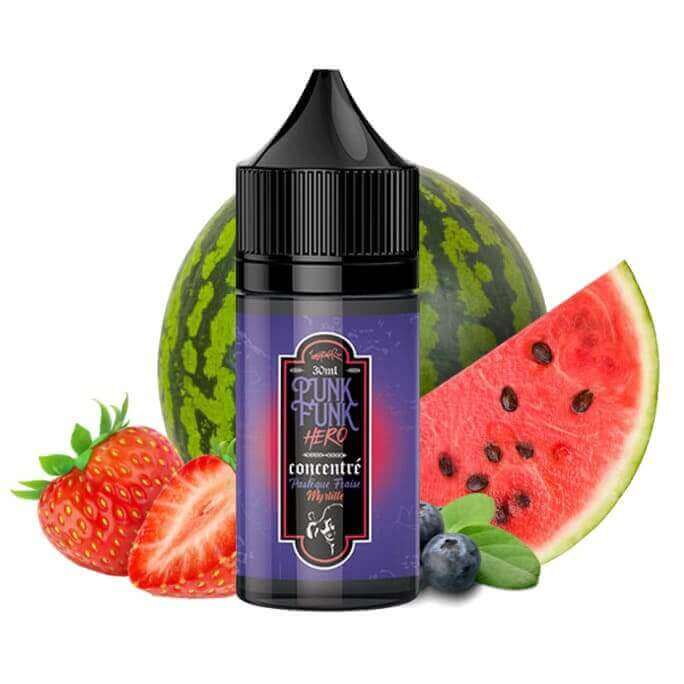 PUNK FUNK HERO Pastèque Fraise Myrtille - Arôme Concentré 30ml-VAPEVO