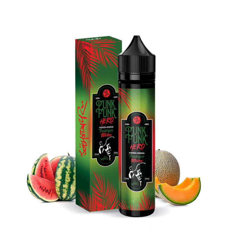 PUNK FUNK HERO Pastèque Melon - E-liquide 50ml-0 mg-VAPEVO